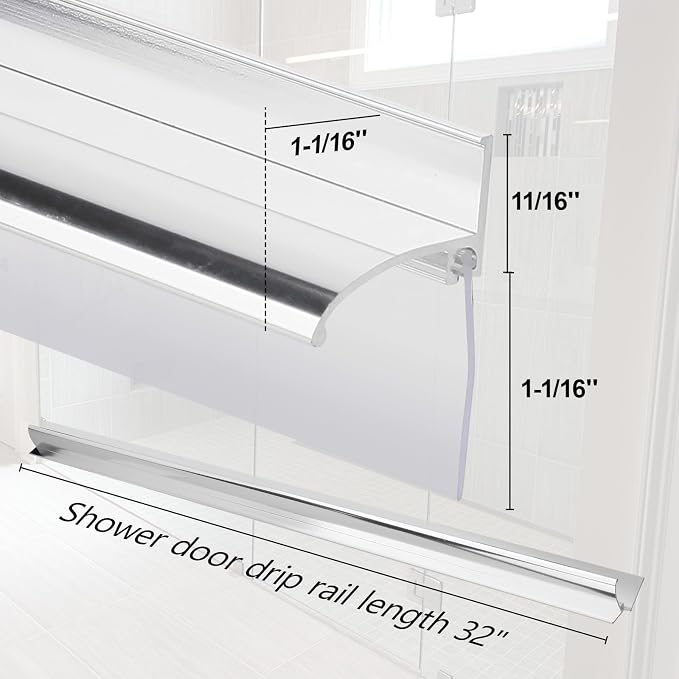 32" Shower Door Bottom Deflector - Image 3