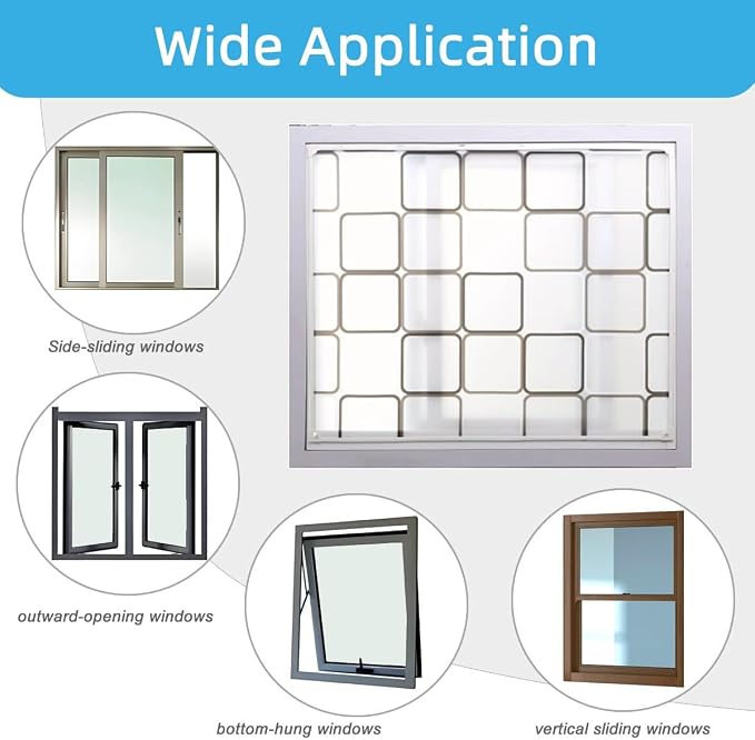 DIY Magnetic Window Insulation Kit Matte Frosted Privacy Film - Image 6