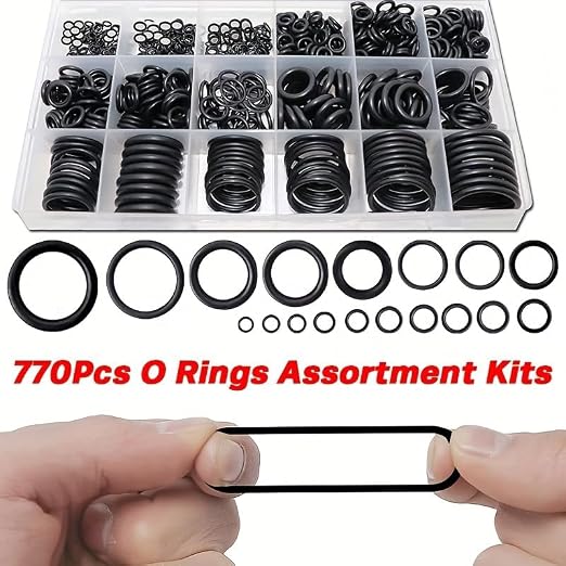 770Pcs O-Ring Assortment Kit 18 Sizes Nitrile Rubber | - Image 2