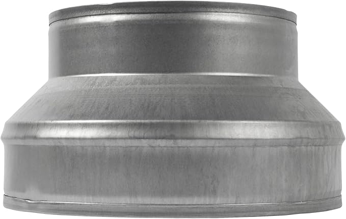 8" to 6" Inch Galvanized Steel Round Duct Reducer - Image 4