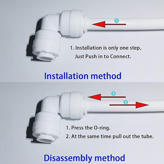 Malida 1/4" OD Tube to 1/4" OD Tube Elbow Quick Connect - Image 7