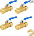 3/4" Ball Valves, 4 Pack Push Fit Shut Off Valves by Unknown