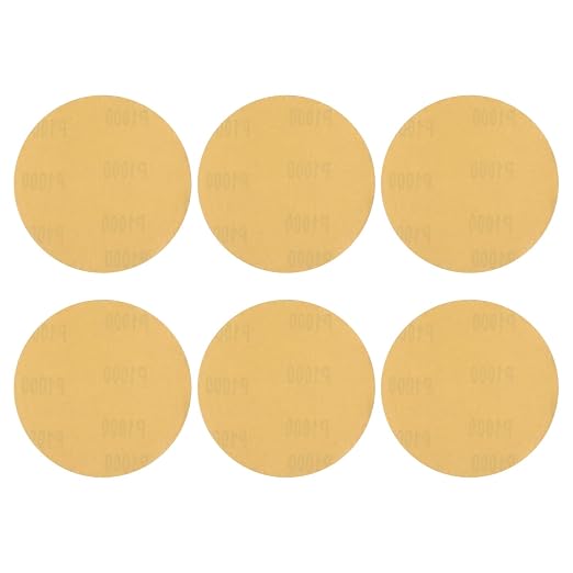 HARFINGTON 20 Pcs 5 Inch Sanding Discs 1000 Grit Yellow Aluminum Oxide | Hook by HARFINGTON