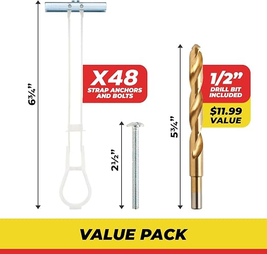 1/4”-20 Quick Easy Heavy Duty Toggle Anchors - Image 4