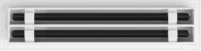 BUILDMART - 16x4 White Modern AC Vent Cover - Decorative Air Vent - Standard - Image 2