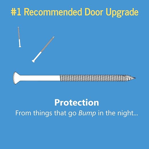 Reinforced Door Screw Kit for Strike Plates, Deadbolt Plates, and Hinges. - Image 7
