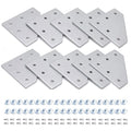 10pcs 4040 L Corner Bracket Joint Plate Connector Silver | T Slot Hardware V by SeekLiny