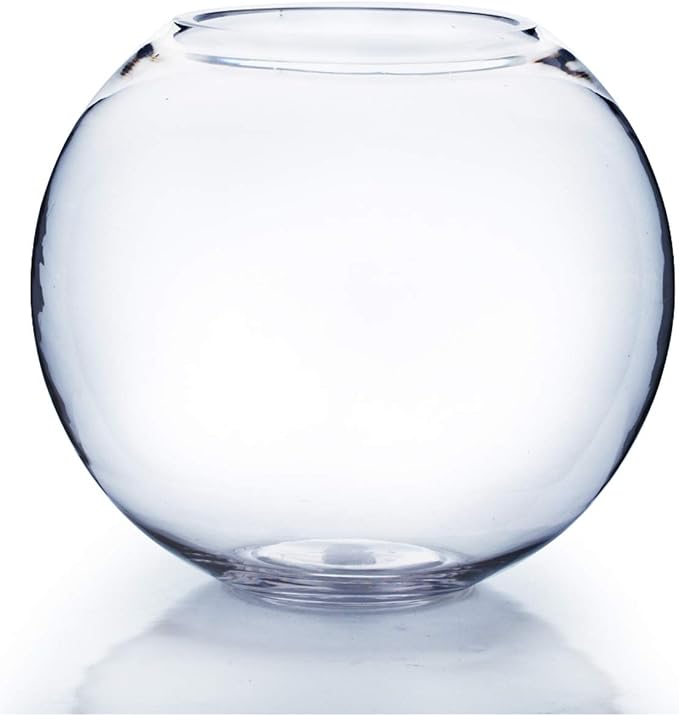 WGV Bowl Glass Vase, Diameter 6", Height 5", Open Width 4", 1 Piece by WGVInternational-OpusGlassware