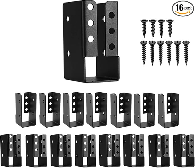 2x4 Joist Hanger 16PCS, Outdoor Trim Concealed-Flange Joist Bracket | Railing by YVHFWOY