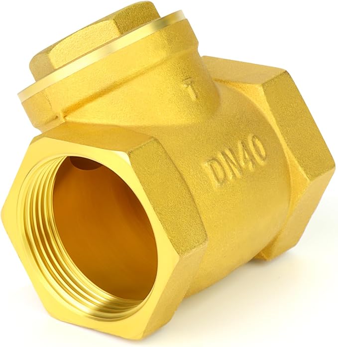GASHER 1PCS Brass Swing Check Valve 1-1/2" Female Thread, Backflow Prevention - Image 7