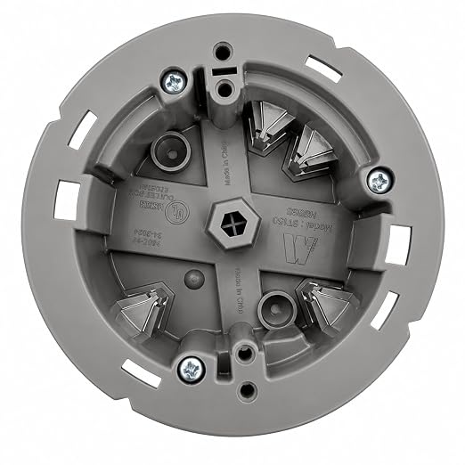 SmarToggle 3.5" Round Ceiling Light Fixture Box – Old Work Electrical Box - Image 2
