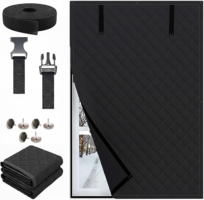 Thermal Insulated Window Cover for Winter, Heavy Duty Oxford Cloth Thermal by Unknown