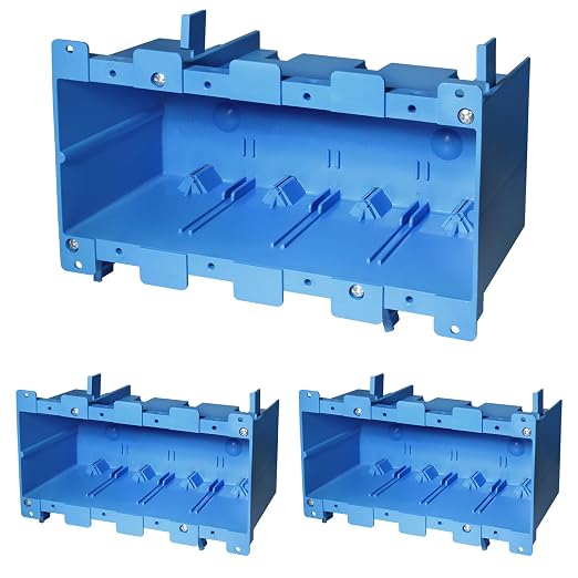 4 Gang Old Work Electrical Box, 71 Cu.in.Switch/Outlet Box, 3 Pack | Features by XGGYA
