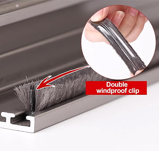 16 Ft 196 Inch Sliding sash Windows Doors Tape Pile Draught excluder Brush Seal - Image 5