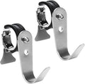 Tube Rod Hooks, Stainless Steel Adjustable J Hooks, by DOVORSY