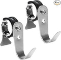 Tube Rod Hooks, Stainless Steel Adjustable J Hooks, by DOVORSY