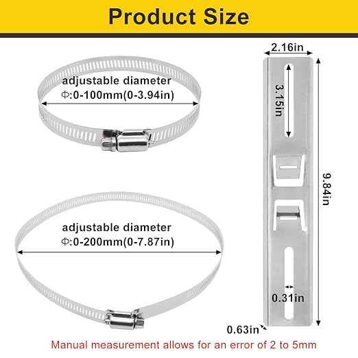 Pole Mounting Kits for Junction Box, Stainless Steel Pole Mount Bracket - Image 2
