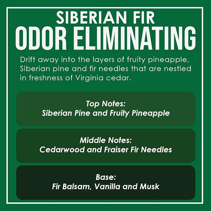 Siberian Fir Two Pack Odor Eliminating Highly Fragranced Candle - Image 4