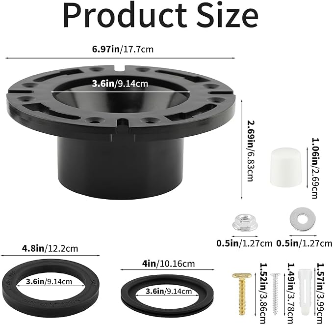 RV Toilet Seal and 3" Socket Floor Flange - Image 2