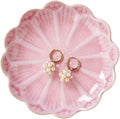 Lotus Ring Holder Dish Small Indoor Ash Tray, Ceramic Dessert Plate Trinket by JAMEND+CLXP