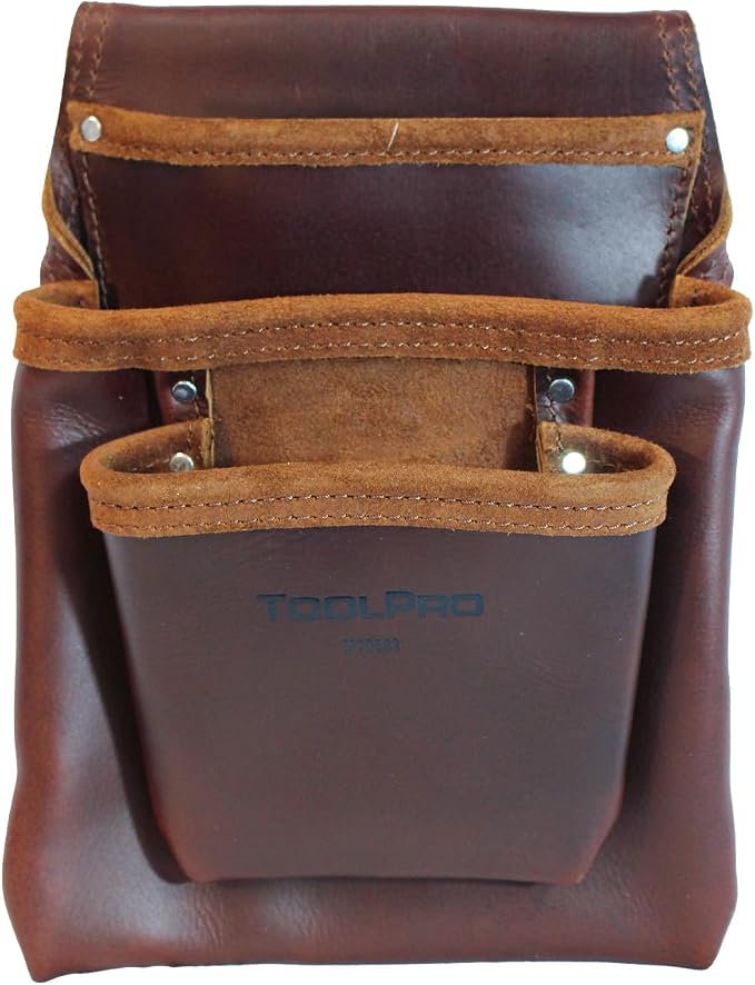 ToolPro Nail Pouch for Drywall Equipment, Pliers – for Construction, and DIY by ToolPro