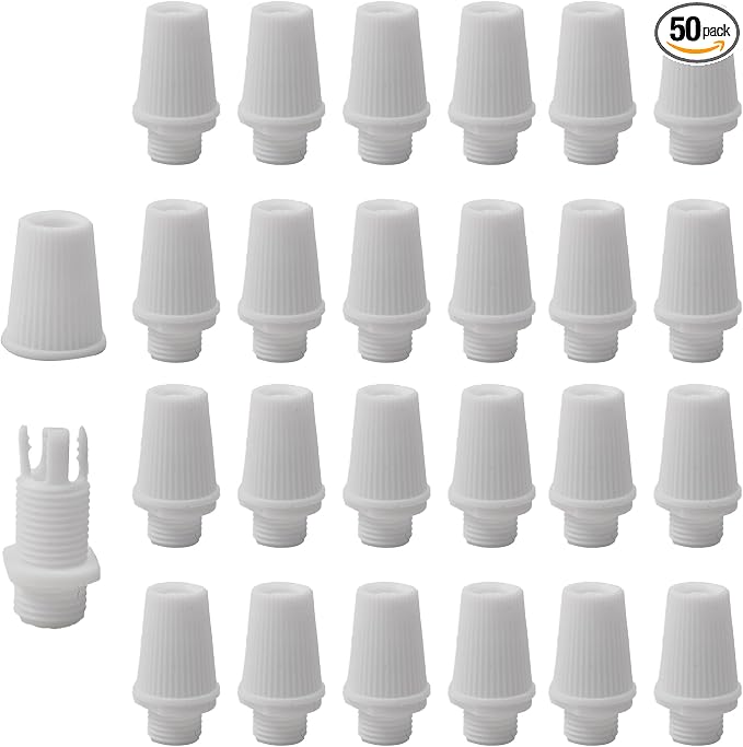 50 Pairs Plastic Pendant Lighting Strain Reliefs, Lamp Light Fixture Replacement by Unknown