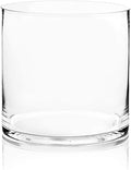 WGV Cylinder Vase, Width 8", Height 8", Floral Container, Planter Terrarium by WGVInternational-OpusGlassware