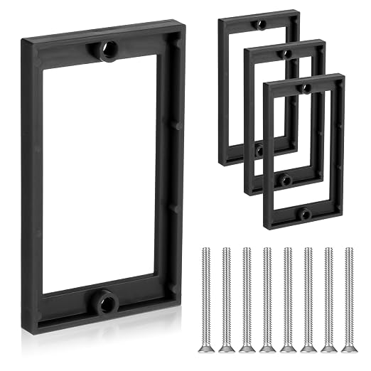 4 Pcs Electric Box Extender 1/4" Single Gang Box Extender by Unknown