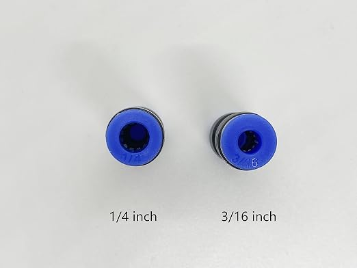 zjxed 1/4" OD x 3/16" OD Pneumatic quick Connector Push to Connect fittings - Image 2
