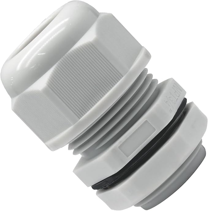 12 Pcs 3/4" NPT Nylon Cable Glands, Rubber Gasket Seal - Image 4