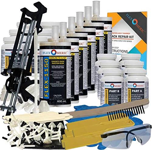 Concrete Foundation Crack Repair Kit by Flexomeric+Crack+Repair+Products