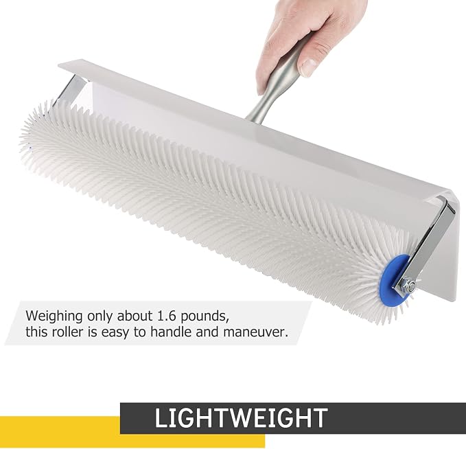 19" Spiked Screeding Compound Roller | 19"x 1" Remove Bubble Smooth Level - Image 4