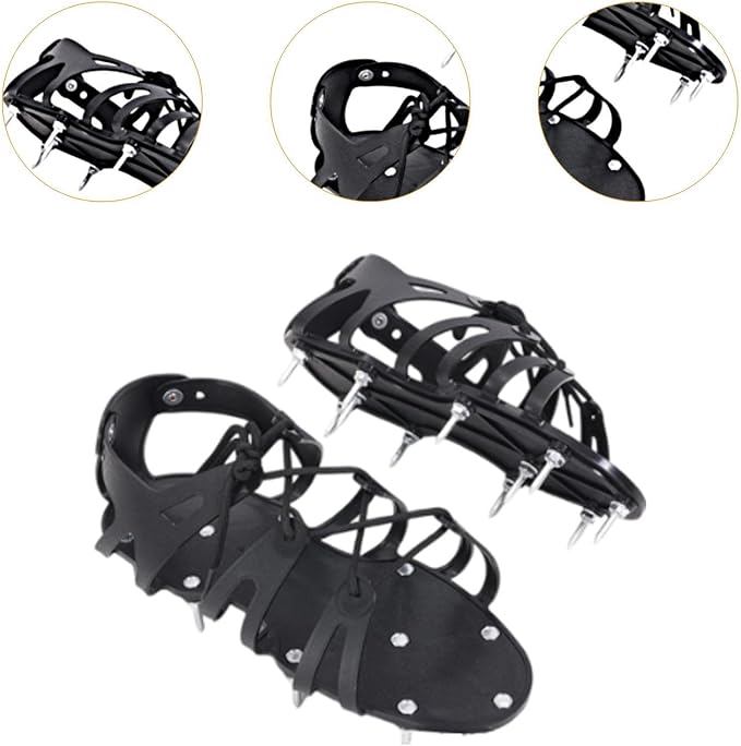 Milageto 2 Pieces Spiked Shoes Self Leveling Safe Walking - Image 5