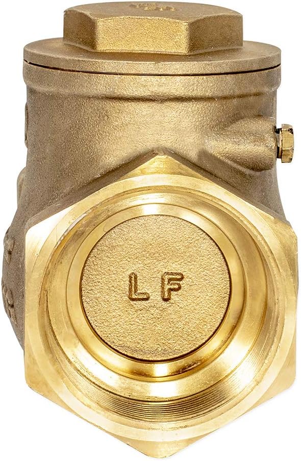 Eastman Brass Swing Check Valve, 2 Inch IPS, Brass Plumbing Fitting - Image 4