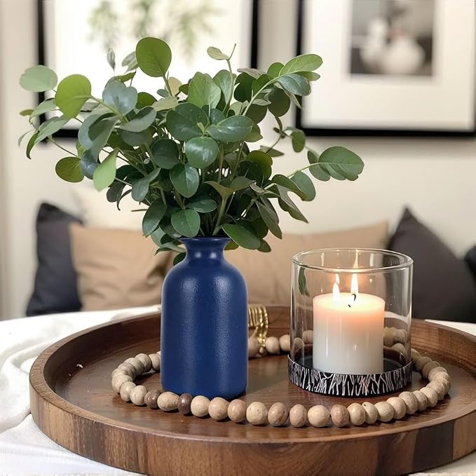Blue Bud Vases Set of 6 - Image 3