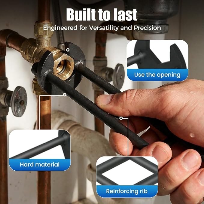 Multifunctional Sink Wrench 2pcs, Plumbing Wrench - Image 5