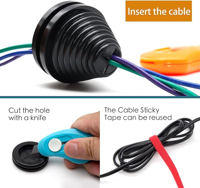 Vrupin 32 Piece Closed Rubber Grommet Firewall Solid Closed Hole Plug Kit - Image 4