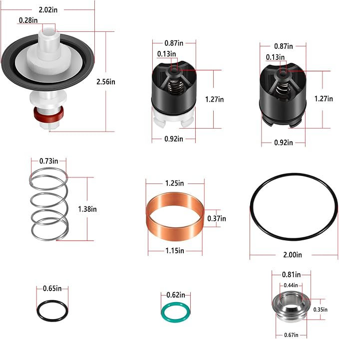 0887298 Repair Kit for LF009/009 1/4-1/2 Inch Reduced Pressure Zone Assemblies - Image 7