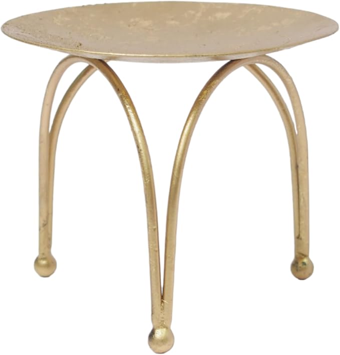 Hosley® Iron Pillar Candle Holders 4 Inch Diameter Tripod Stand Table - Image 2