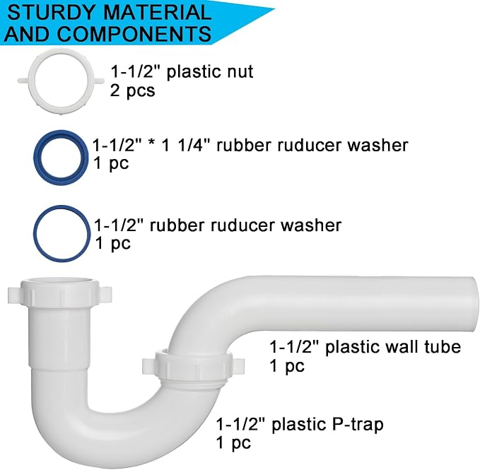 Yariwiz White P Trap 1 1/2 Inch - Image 6