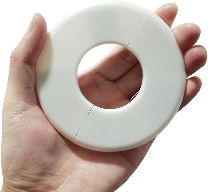 HARFINGTON 2pcs Wall Split Flange 44mm/1.7" Self-Adhesive Plumbing Cover Plates - Image 4