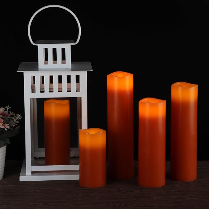 Flameless Candles Battery Operated Candles Real Wax Pillar LED Candles - Image 3