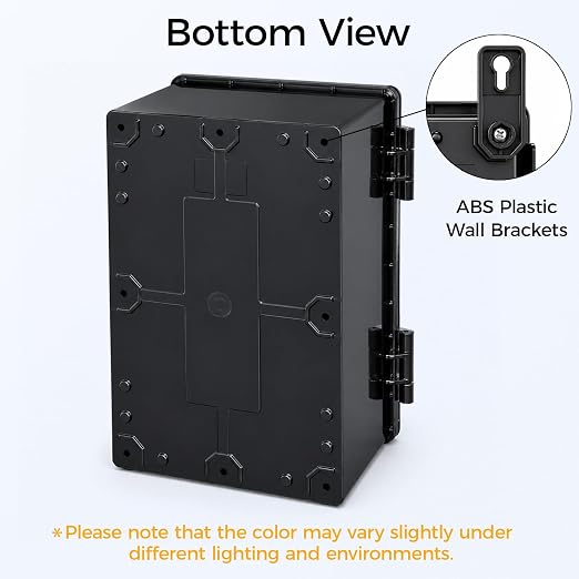 Junction Box IP67 Waterproof Electrical Box Outdoor ABS Plastic Hinged Shell - Image 5