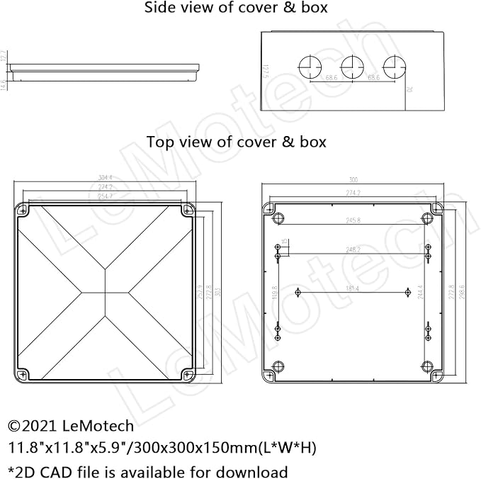 Junction Box, ABS Plastic IP65 Waterproof and Dustproof, Universal Electrical - Image 6