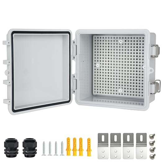 Electrical Junction Box, IP67 Waterproof Outdoor Box ABS Plastic Enclosure by Qukipet