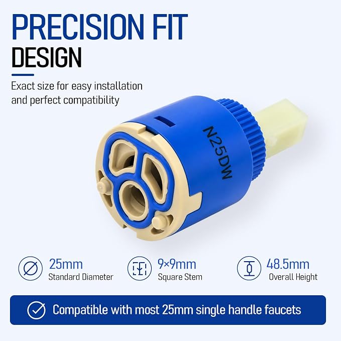 N25DW Ceramic Disc Faucet Cartridge - Image 4