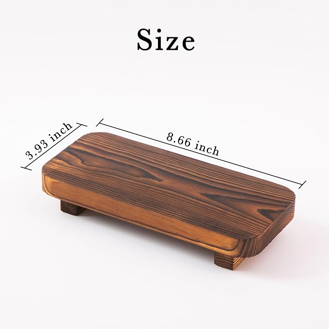 FLYIEE Wood Risers for Decor Display, Bathroom Counter Sink Decor, Dish Soap - Image 2
