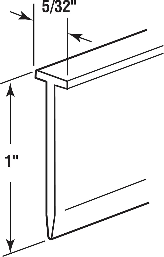 Prime-Line M 6211 Shower Door Bottom Sweep, 36 In. x 1 In. Strip, Vinyl - Image 6