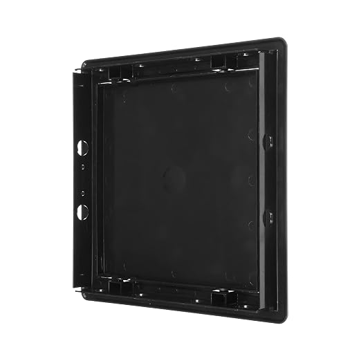 8" x 8" Black ABS Plastic Plumbing Access Panel - Image 5