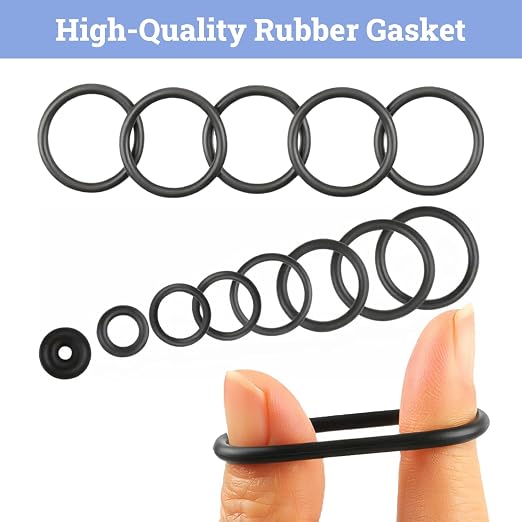 QKP 705Pcs O Ring Kit, 28 Sizes Metric Nitrile Black Rubber O Rings, Oil and - Image 3